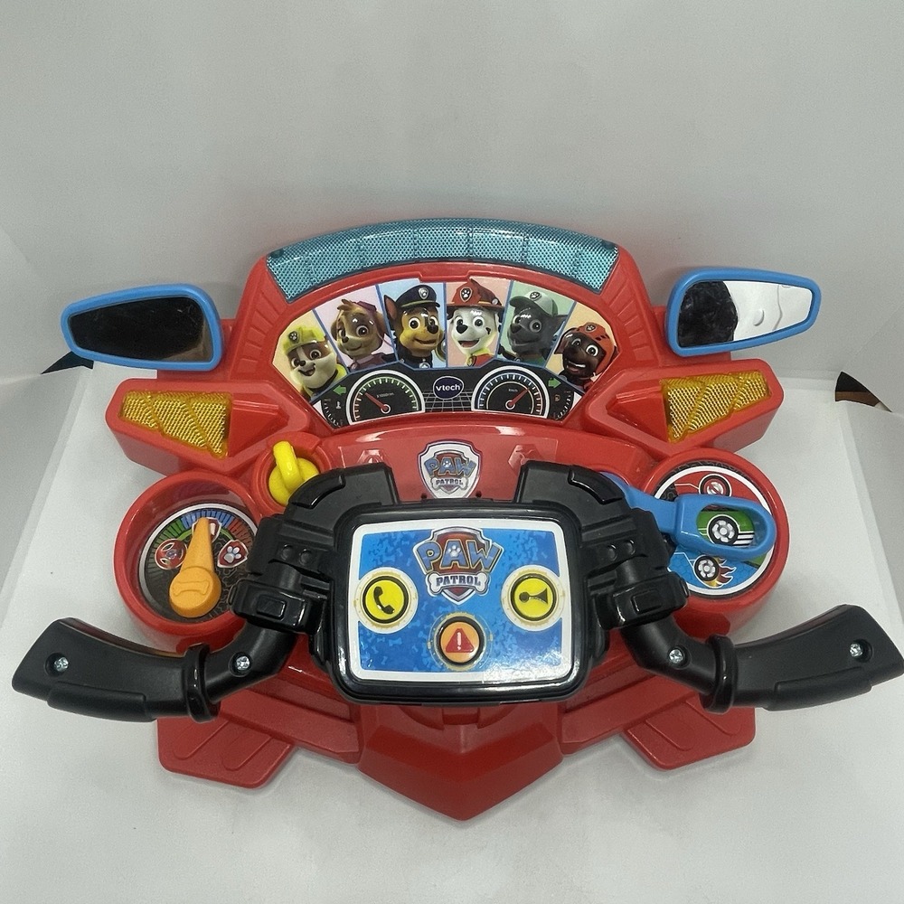 VTech PAW Patrol Interactive Rescue Driver ATV & Fire Truck Lights Sounds